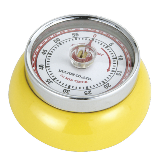 Zassenhaus - Retro Collection Timer med magnet Gul