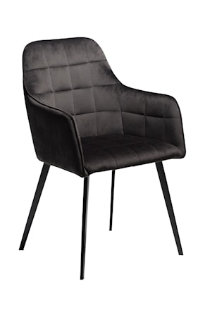 Stol Embrace Velour - Meteorite Svart