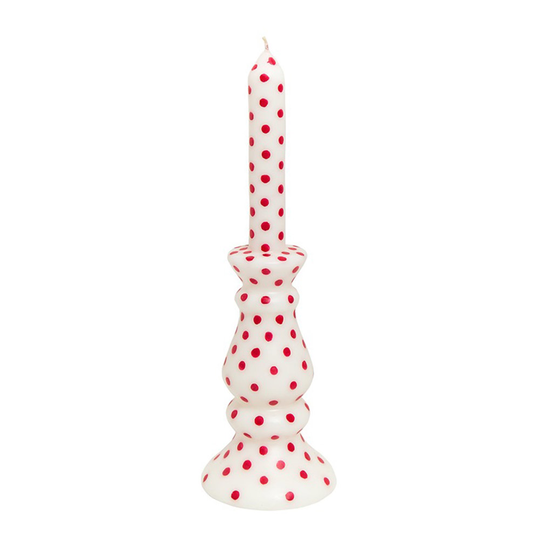 Afroart - Glow Ljus 28 cm Röd/Vit