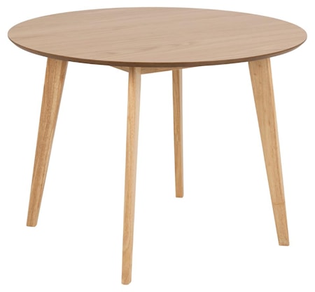 Sture Matbord Ø105 cm Ekfanér/Gummiträ Natur