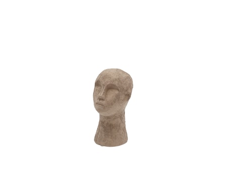Talvik Figur Huvud 15 cm Gråbrun