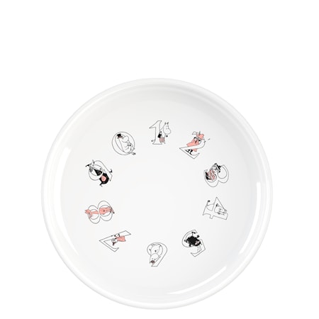 Moomin ABC Djup tallrik Ø 15 cm Salmon
