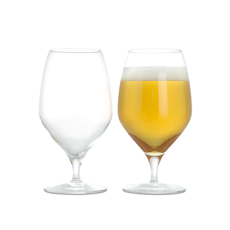Premium Ölglas 60 cl klar 2 st.