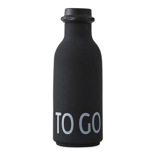 Design Letters - To Go Vattenflaska Svart