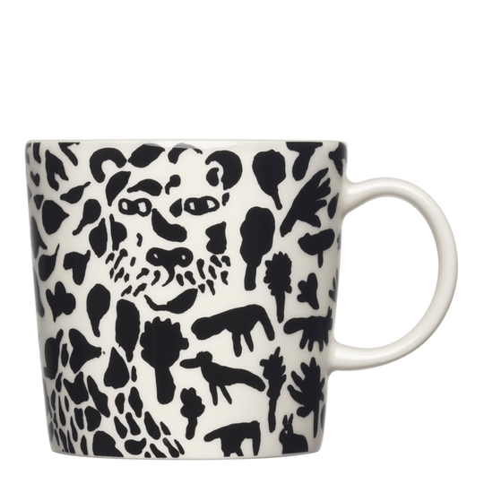 Iittala - Oiva Toika Cheetah Mugg 30 cl Svart/Vit