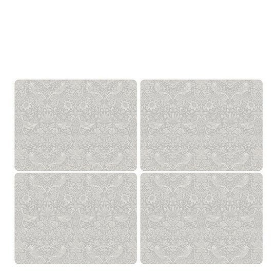 Morris & Co - Strawberry Thief Tablett 30x40 cm 4-pack Pure Vit
