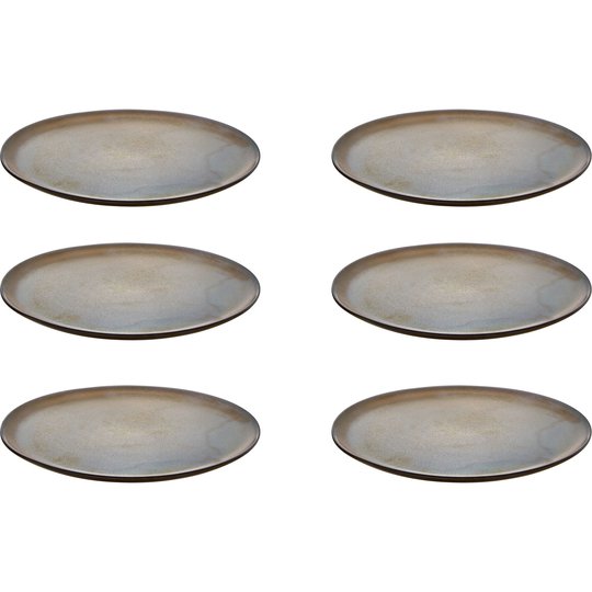 Aida RAW Desserttallrik 6 st. Metallic Brown