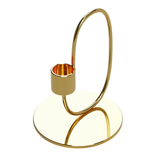 Cooee - Swoop Ljusstake 13 cm Mässing