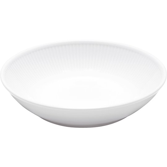 Pillivuyt Vit Plissé djup sallads-/ pastatallrik