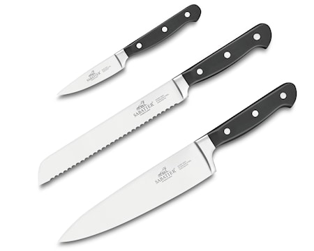 Pluton Knivset 3 delar Stål