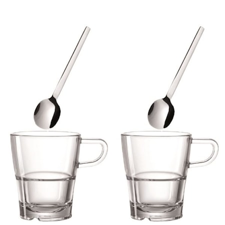 Senso Kaffeset Kaffekopp och sked x 2