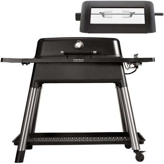 Everdure Furnace gasolgrill + rotisserie svart