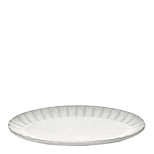 Serax - Serax Inku Tallrik Oval 30 cm Vit