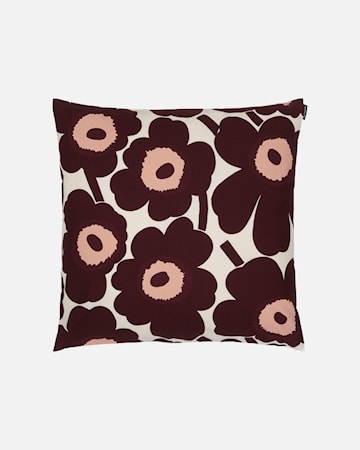 Pieni Unikko Kuddfodral 50 x 50 cm Vinröd/Rosa