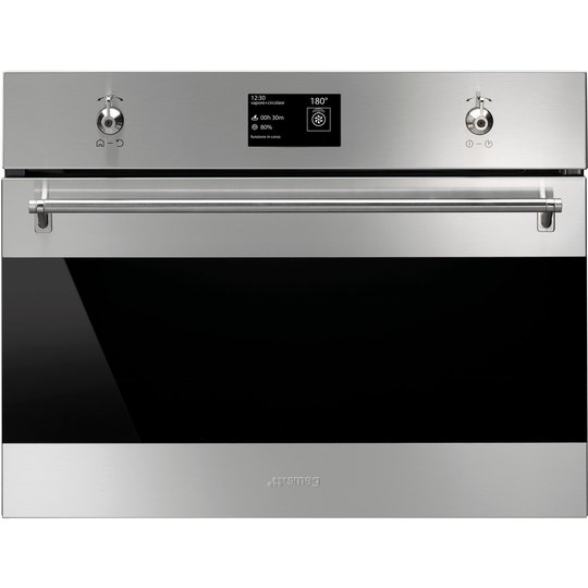 Smeg 45 cm kompakt kombinationsångugn i rostfritt stål