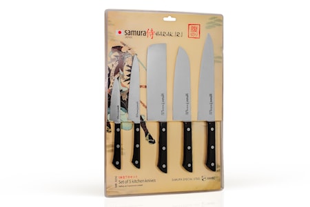 Samura Knivset 5 delar Svart