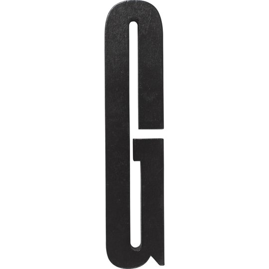 Design Letters Svart Bokstav i Trä, G