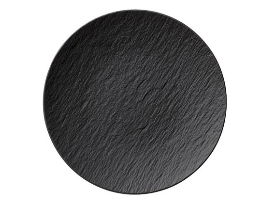 Villeroy & Boch - Manufacture Rock Tallrik flat utan bräm 25 cm Svart