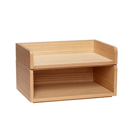 Organiser, egetræ, FSC, natur, s/2