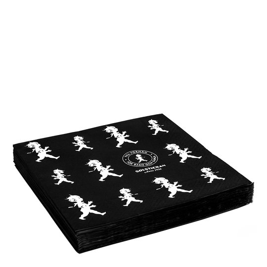 Solstickan - Servett 33x33 cm Svart