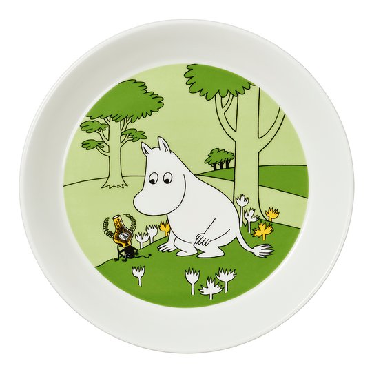 Arabia - Mumin Tallrik Mumintrollet Gräsgrön