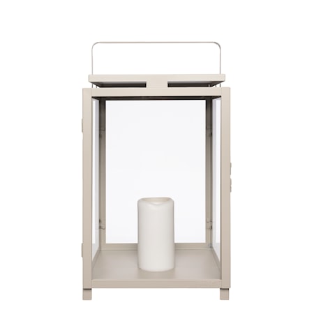Lykta för Blockljus Beige