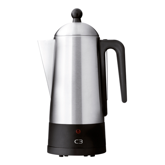 C3 - Design Perkulator 1,5 L Borstat rostfritt stål