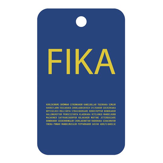Citronelles - Fika Skärbräda tvåsidig 20x34 cm Blå/Gul