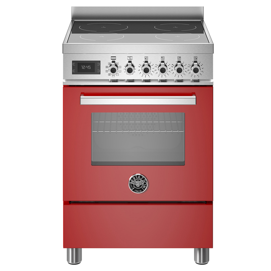 Bertazzoni PRO64I1EROT Professional induktionsspis med singelugn, 60 cm, röd