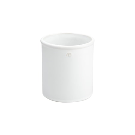 Kruka Stengods Vit 12 cm