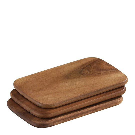 Zassenhaus - Zassenhaus Liten Serveringsbricka 3-pack 22x15 cm