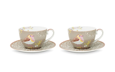 Early Bird Kopp med fat Khaki 280 ml