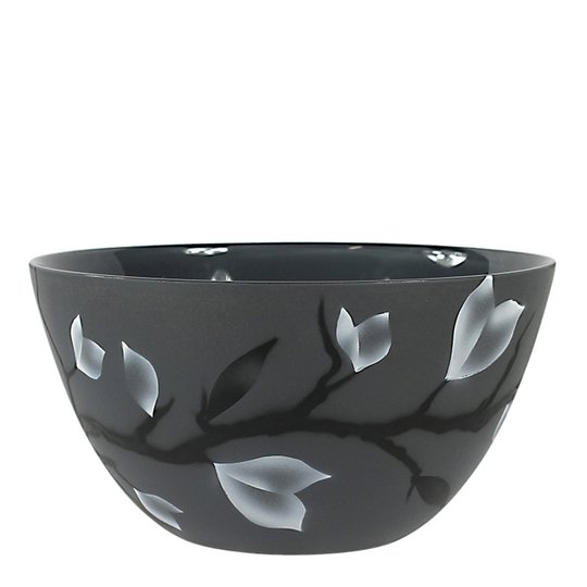 Nybro Crystal - Nippon Skål 24 cm Grå