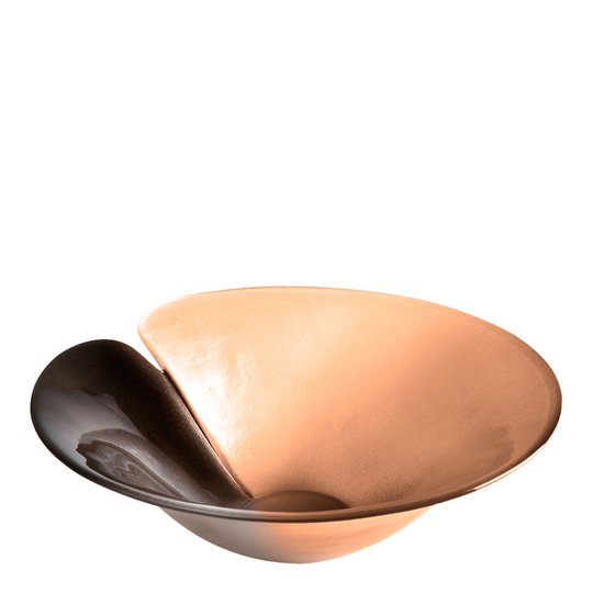 Målerås Glasbruk - Gold Magic Skål 24 cm Guld/svart