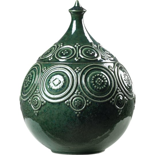 Bjørn Wiinblad Symphony Magic Bonbonniere Mörkgrön 15,5 cm