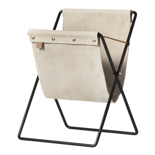 Ferm Living - Herman Tidningsställ 51x33 cm Svart/Natur