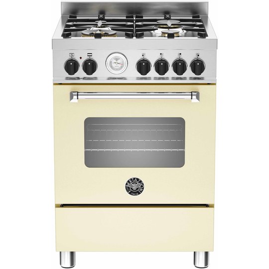 Bertazzoni MAS60 Gasspis med elektrisk ugn 60 cm, 1 ugn, 4 zoner modell, XT, Beige