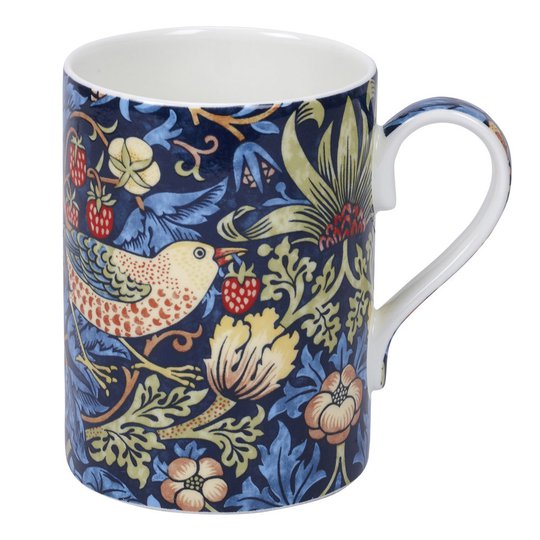 Morris & Co - Strawberry Thief Mugg 35 cl Blå