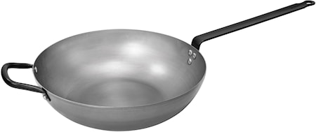 Wok Flat Botten Kolstål Ø 34 cm
