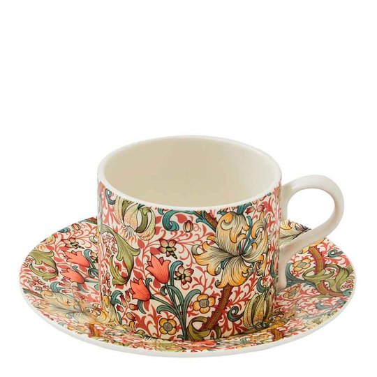 Spode - Morris & Co Tekopp & Fat 0,28 L Golden Lily