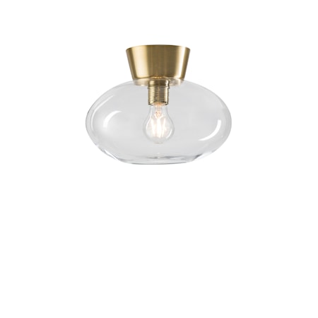 Bullo Plafond Mässing Klarglas 27 cm