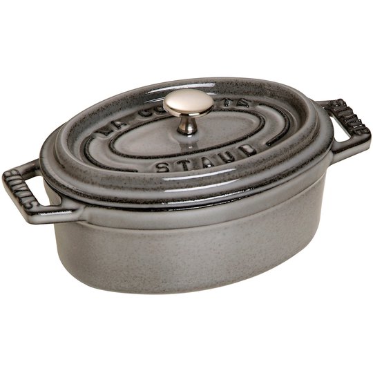 Staub La Cocotte Oval Gryta Grå 11 cm 0,25 l