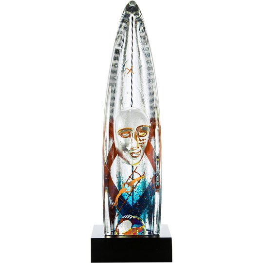Kosta Boda Vertical Journey Skulptur 28,5 cm.