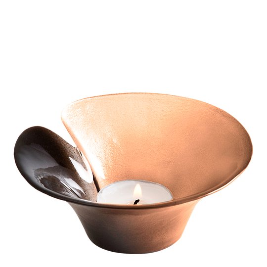 Målerås Glasbruk - Gold Magic Ljuslykta 11,5 cm Guld/svart