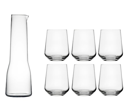 Essence Karaff 1L + Dricksglas 6-pack