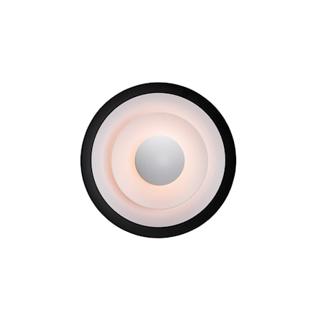 Diablo Vägglampa Mattsvart/Röd LED 30 cm