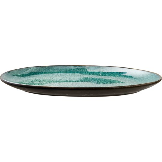 Bitz Ovalt fat 36x25 cm svart/grön
