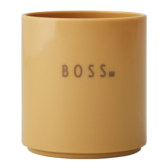 Design Letters - Mini Favourite Mugg 17,5 cl Boss Gul