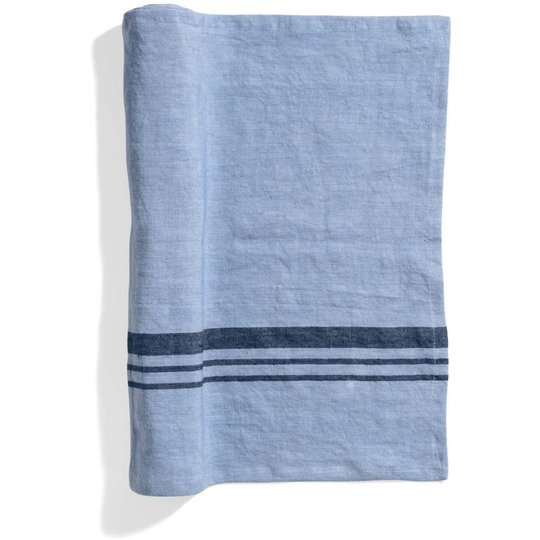 Top Drawer Bordslöpare LIFT i linné, stripe, Misty Blue