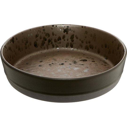 Aida RAW djup tallrik i stengods 20 cm, brun
